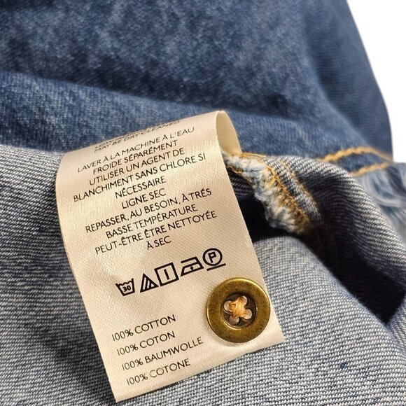 Anthropologie Pilcro Sleeveless Halter Swing Midi Dress Denim Size 1X NWT Jean - Picture 10 of 11